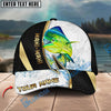 BlueJose Fishing Gold Black Dynamic Jump Personalized Cap (13 Breeds)