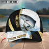 BlueJose Fishing Gold Black Dynamic Jump Personalized Cap (13 Breeds)