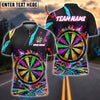 BlueJose Darts Color Splash Dartboard Graffiti Style Personalized Name, Team Name Shirt