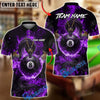 BlueJose Billiards Mystic Dragon Fire Ball 8 Customized Name, Team Name 3D Shirt (6 Colors)