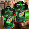 BlueJose Billiards Mystic Dragon Fire Ball 8 9 Yin And Yang Customized Name, Team Name 3D Shirt (6 Colors)