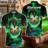 BlueJose Billiards Mystic Dragon Fire Ball 9 Customized Name, Team Name 3D Shirt (6 Colors)