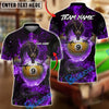 BlueJose Billiards Mystic Dragon Fire Ball 9 Customized Name, Team Name 3D Shirt (6 Colors)