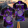 BlueJose Darts Mystic Dragon Fire Dartboard Design Multicolor Options Personalized Name Shirt (6 Colors)