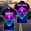 BlueJose Darts Fiery Skull Customized Name, Team Name 3D Shirt (4 Colors)