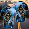 BlueJose Darts Golden Grim Reaper Personalized Name, Team Name Shirt (4 Colors)