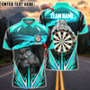 BlueJose Darts Bulldog Lightning Customized Name, Team Name 3D Shirt (4 Colors)