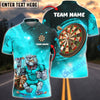 BlueJose Darts Cosmic Bulldog Customized Name, Team Name 3D Shirt (4 Colors)