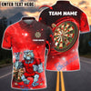 BlueJose Darts Cosmic Bulldog Customized Name, Team Name 3D Shirt (4 Colors)