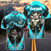 BlueJose Darts Power Bulldog Customized Name, Team Name 3D Shirt (4 Colors)