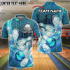BlueJose Bowling And Pins Impact Customized Name, Team Name 3D Shirt (4 Colors)