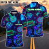 BlueJose Darts Neon Dart Bar Personalized Name, Team Name Shirt (4 Colors)
