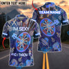 BlueJose Darts Neon I'm Sexy And I Throw It Customized Name, Team Name 3D Shirt (4 Colors)