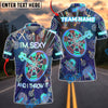 BlueJose Darts Neon I'm Sexy And I Throw It Customized Name, Team Name 3D Shirt (4 Colors)