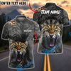 BlueJose Darts Wild Leopard Personalized Name Shirt