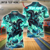 BlueJose Bowling And Pins Thunder Stallion Customized Name, Team Name 3D Shirt (4 Colors)