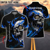 BlueJose Darts Flaming Skull Dartboard Customized Name, Team Name 3D Shirt (4 Colors)
