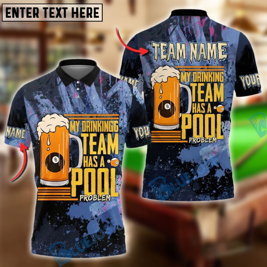 BlueJose Billiards Life Is Better With Beer And A Pool Cue Customized Name, Team Name 3D Shirt