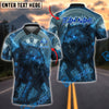 BlueJose Darts Nordic Wolf Runes Thunder Theme Multicolor Options Personalized Name Shirt (4 Colors)