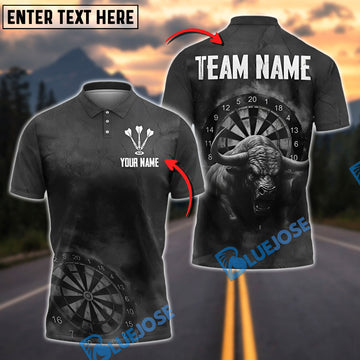 BlueJose Darts Bullseye Fury Personalized Name, Team Name Shirt