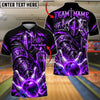 BlueJose Bowling And Pins Crusader Knight Sword Warrior Pins Strike Artwork Customized Name, Team Name 3D Shirt (6 Colors)