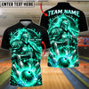 BlueJose Bowling And Pins Sacred Knight Paladin Glowing Aura Pins Explosion Artwork Customized Name, Team Name 3D Shirt (6 Colors)