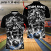 BlueJose Bowling And Pins Sacred Knight Paladin Glowing Aura Pins Explosion Artwork Customized Name, Team Name 3D Shirt (6 Colors)