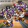 BlueJose Bowling And Pins Hip Hop Duck Mascot Cap Chain Urban Graffiti Pins Artwork Customized Name, Team Name 3D Shirt (4 Colors)