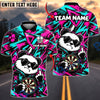BlueJose Darts Cool Panda Sunglasses Middle Finger Target Board Graffiti Artwork Personalized Name, Team Name Unisex Shirt (4 Colors)