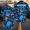 BlueJose Darts Hip Hop Gorilla Mascot Cap Holding Darts Target Board Personalized Name, Team Name Unisex Shirt (4 Colors)