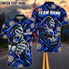BlueJose Darts Furious Gorilla Mascot Throwing Dart Target Board Pattern Graphic Personalized Name, Team Name Unisex Shirt (4 Colors)