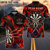 BlueJose Darts Matrix Cyber Lines Smoke Energy Flying Darts Target Board Graphic Personalized Name, Team Name Unisex Shirt (4 Colors)