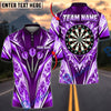 BlueJose Darts Ice Crystal Frost Energy Rays Flying Darts Target Board Personalized Name, Team Name Unisex Shirt (4 Colors)