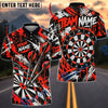 BlueJose Darts Vivid Paint Splatter Crown Graffiti Flying Darts Target Board Graphic Personalized Name, Team Name Unisex Shirt (4 Colors)