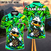 BlueJose Darts Cool Duck Sunglasses Middle Finger Target Board Graffiti Artwork Personalized Name, Team Name Unisex Shirt (4 Colors)