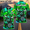 BlueJose Darts Cool Bull Sunglasses Middle Finger Target Board Graffiti Artwork Personalized Name, Team Name Unisex Shirt (4 Colors)