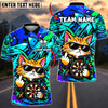 BlueJose Darts Cool Cat Sunglasses Middle Finger Target Board Graffiti Artwork Personalized Name, Team Name Unisex Shirt (4 Colors)
