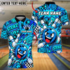 BlueJose Bowling And Pins Expressive Mascot Character Strike Comic Pop Art Pins Graphic Customized Name, Team Name 3D Shirt (4 Colors)