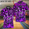 BlueJose Bowling And Pins Toxic Graffiti Monster Customized Name, Team Name 3D Shirt (4 Colors)
