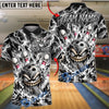 BlueJose Bowling And Pins Electric Lightning Monster Customized Name, Team Name 3D Shirt (6 Colors)
