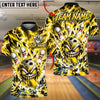 BlueJose Bowling And Pins Electric Lightning Monster Customized Name, Team Name 3D Shirt (6 Colors)