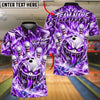 BlueJose Bowling And Pins Crystal Lightning Monster Customized Name, Team Name 3D Shirt (4 Colors)