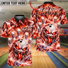 BlueJose Bowling And Pins Crystal Lightning Monster Customized Name, Team Name 3D Shirt (4 Colors)