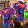 BlueJose Billiards Neon 8-Ball Pool King Personalized Name, Team Name Unisex Shirt