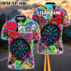 BlueJose Darts Urban Graffiti Dartboard Fire Personalized Name, Team Name Shirt (4 Colors)