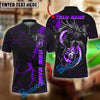BlueJose Billiards Ball 8 Flame Lightning Personalized Name Shirt (4 Colors)