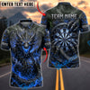 BlueJose Darts Thunder Magma Dragon Lightning Dartboard Personalized Name, Team Name Unisex Shirt (4 Colors)