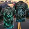 BlueJose Darts Thunder Magma Dragon Lightning Dartboard Personalized Name, Team Name Unisex Shirt (4 Colors)