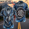 BlueJose Darts Lightning Dragon Dartboard Personalized Name, Team Name Unisex Shirt (4 Colors)