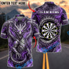 BlueJose Darts Lightning Dragon Dartboard Personalized Name, Team Name Unisex Shirt (4 Colors)
